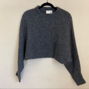 Aritzia Gray Crew Neck Sweater